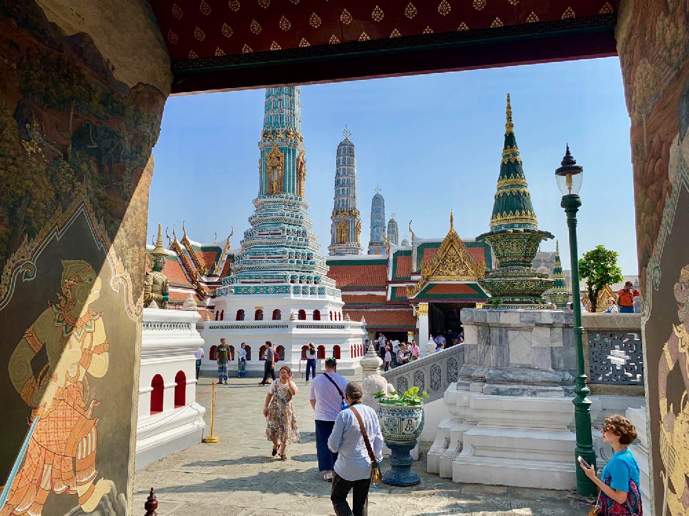 Photographed at the Grand Palace in Bangkok, Thailand in early 2019