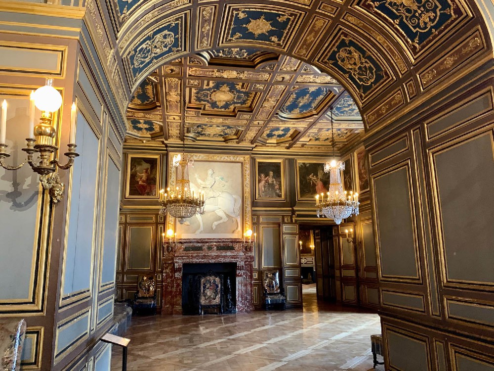 Photographed at Fontainebleau Palace in Paris, France in 2019