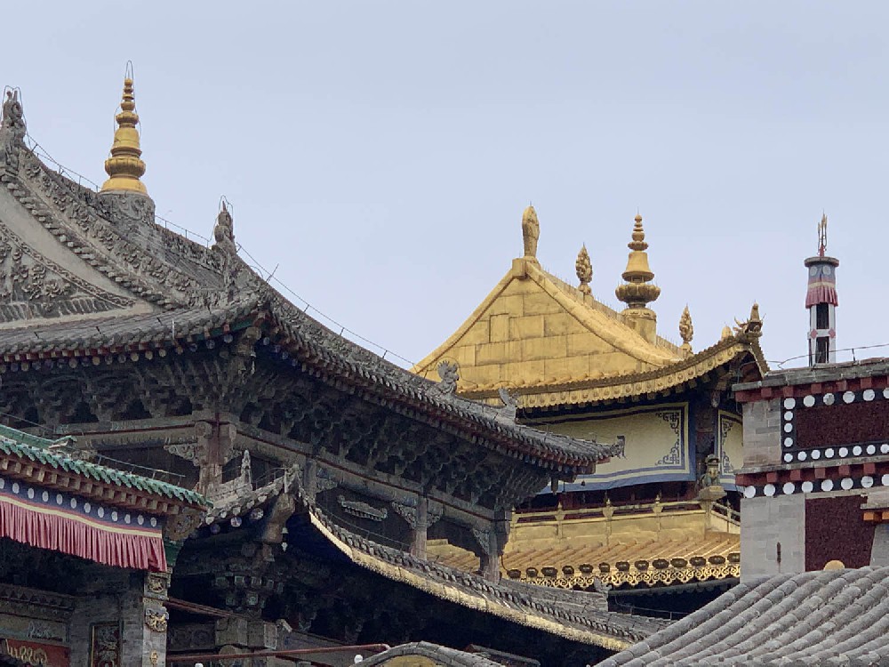 Photo taken in 2021 at Ta'er Monastery in Qinghai, a famous Tibetan temple
