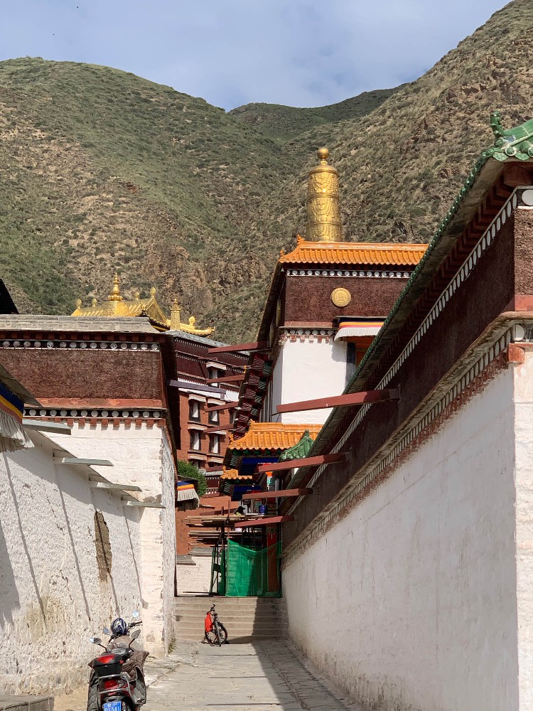 Photo taken in 2021 at the famous Tibetan temple Labrang Monastery Temple in Gansu