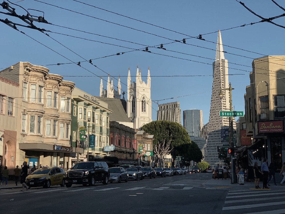 Photographed on a street corner in Los Angeles, USA in 2019